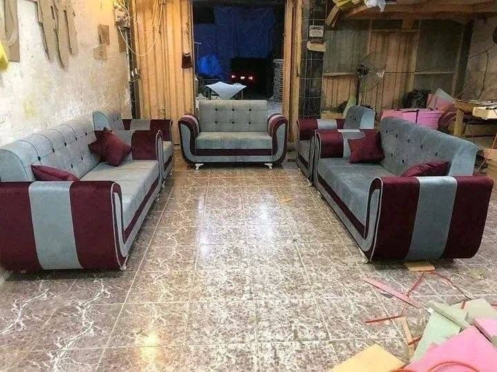 عرض خاص  خلال اسبوع فقط 
موديل بطه

سعر 385
قماش قديفه رجل عظم عاج ويا 4كوشات فقط 
❌❌❌❌❌❌❌❌❌

أنتبااااه إلى لأسعار 
ال١٠ مقعد   385
ال٨ مقعد   350
ال٧مقعد  325
ال٦مقعد. 300
ال٥مقعد  275

توصيل داخل بغداد مجانا  اطراف15
صنع عراقي  
أحدث التصاميم الفنية 
🖍الشغل حسب طلبكم من ناحية اختياركم الالوان وعدد المقاعد 
⭕️مواصفات العمل 
♦️اسفنج. مميز 
⭕️ الخشب مقعد مضغوط
رجل عظم عاج  

⭕️القماش 
 قديفه 

❇️قياسات القنفات ❇️

العرض 75
190سم  القنفه الكبيرة ام ثلاث مقاعد 
150 سم القنفه الوسط ام مقعدين 
75 سم  الكرسي. 
🌹🌹🌹🌹
جميع الالوان متوفره
توصيل داخل بغداد مجاني أطراف 15

باقي المحافظات حسب البعد 
التوصيل  سريع 
للحجز ارسل
 الصورة 
والاسم 
ورقمين موبايل 
والعنوان
على الخاص

نص مكتوب في الصور:
- 26/12/2024 16:32 POCO F5 | قديس