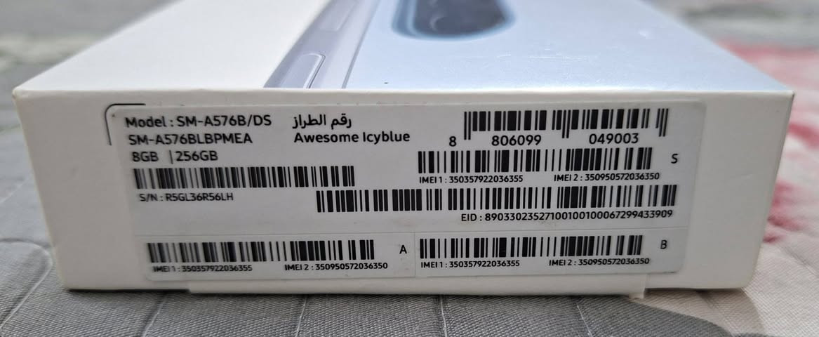 سلام عليكم جهاز للبيع مفتوح الكارتون للفحص فقط A57 5G مامستخدم جديد بعد مامشتغل  انت تعربه بيدك مكاني بغداد البياع السعر 550 قفل  ولحد يكسر بحلال العالم ماعجبك اعبر المنشور  ***********
