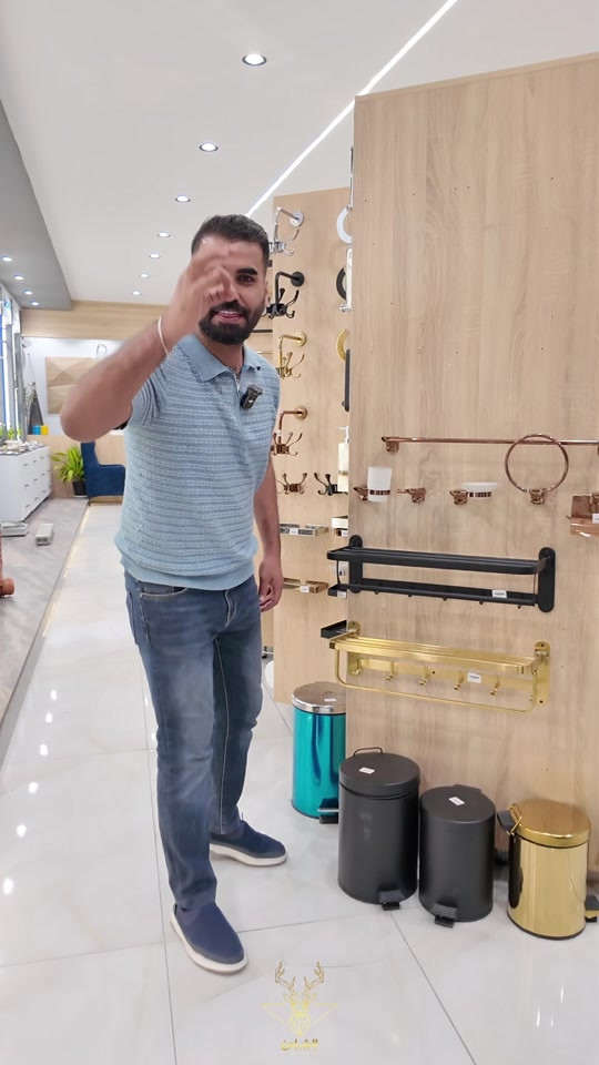 مشر فندقي متحرك • ستالنس ستيل 304 • ضمان ٥ سنوات