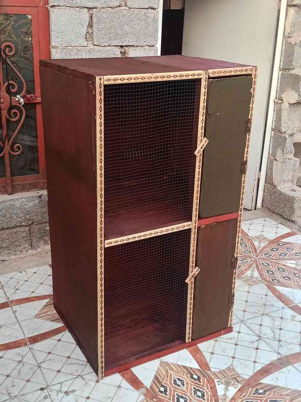 قفص أبو خانتين • خشب تسگام • طول ١م٢٥سم