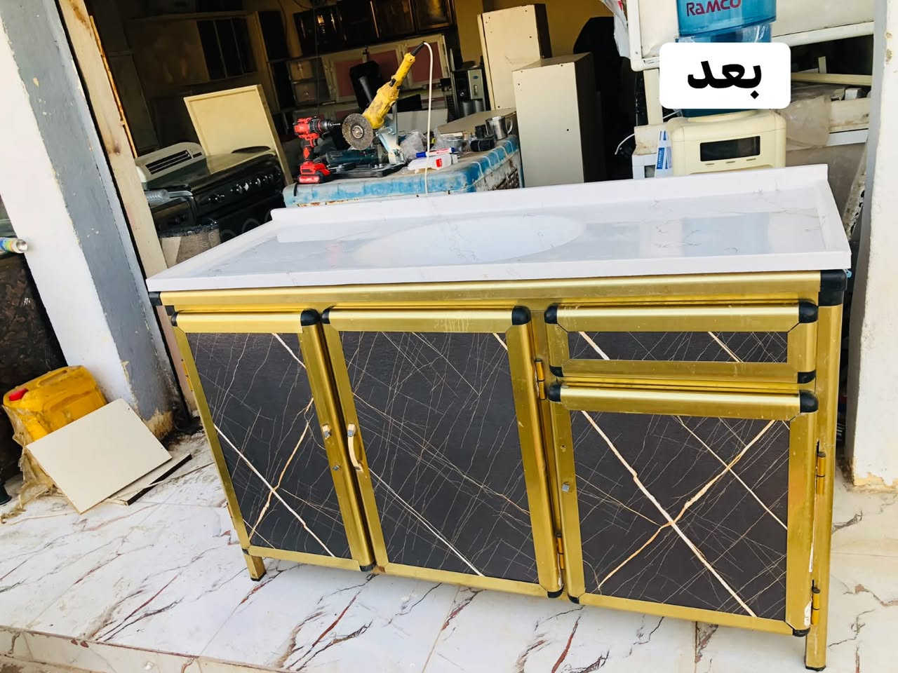 📍العنوان جنوب الموصل قرية تلول ناصر 

🛑تصليح كاونترات 

🛑وشراء كاونترات

***********📞

نص مكتوب في الصور:
- قبل
- بعد