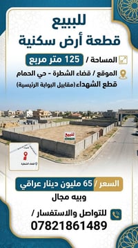 قضاء الشطرة • قطع الشهداء • ١٢٥م