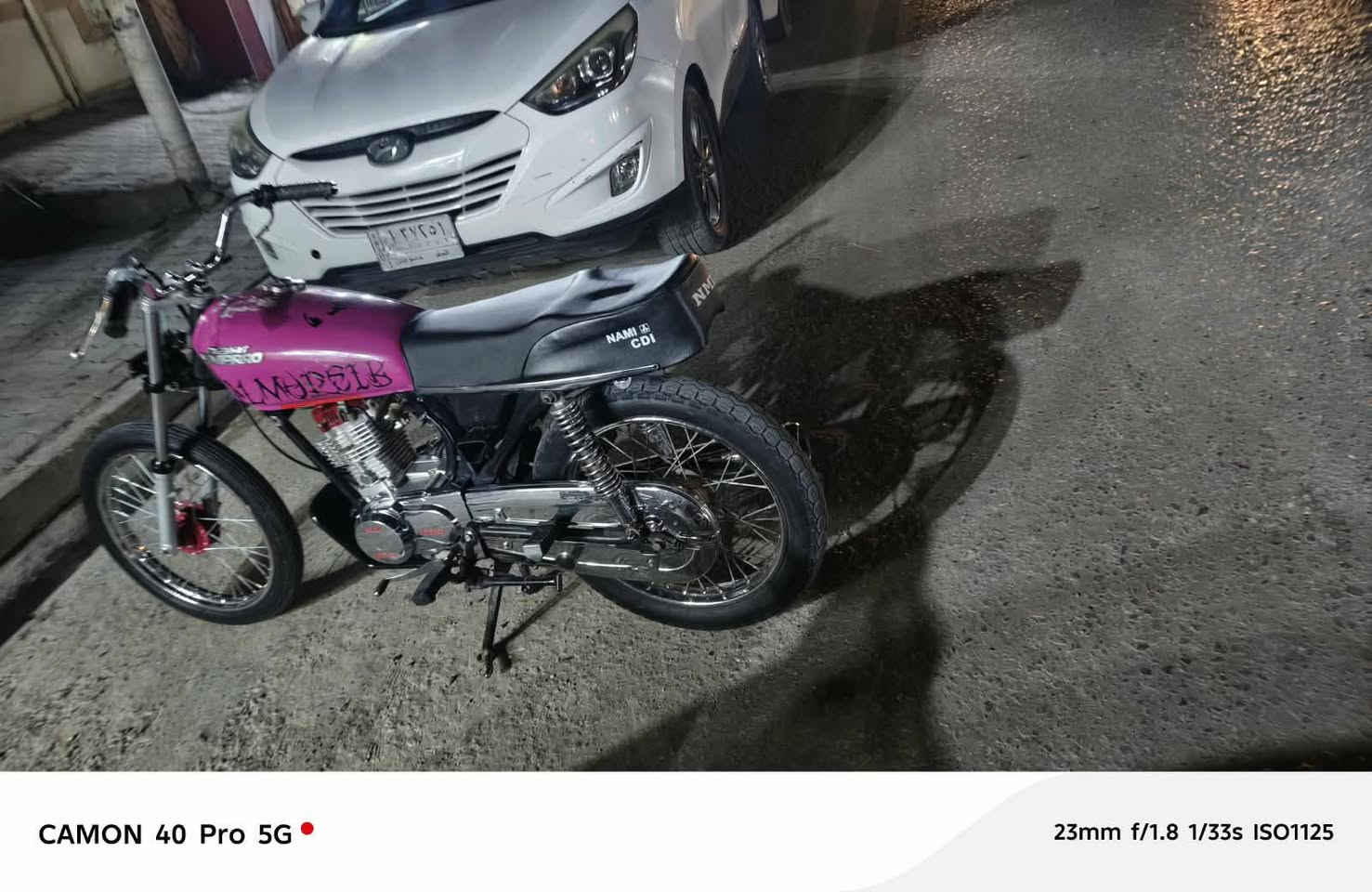 سلام عليكم دراجه نامه تيربو  سكنر   دراجه نهضه ومعدل فول دراجه صاروخ محرك مامفتوحه سعر 550 مكاني نجف رقم ***********

نص مكتوب في الصور:
- CAMON 40 Pro 5G
- 23mm f/1.8 1/40s ISO384
- CAMON 40 Pro 5G 23mm f/1.8 1/40s ISO430
- CAMON 40 Pro 5G 23mm f/1.8 1/25s ISO1694
- 23mm f/1.8 1/33s ISO1125