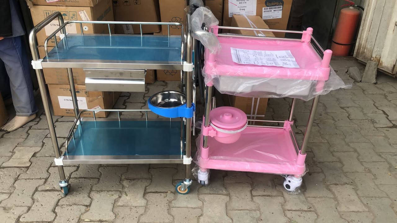يتوفررر لدى مكتب صحتك اولا اجمل ...ترولي ستيل طابقين يحتوي على طاسه و مجر واحد ....توفررر أيضا ترولي بلاستك قوي مكون من طابقين قفل تاير يحتوي على طاسه ومجر واحد..... للبيع جمله ومفرد....للإستفسار مراسله صفحتنا او الاتصال عبر واتساب ***********
