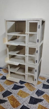 قفص جديد • ٣ خانات • طيور زينة
