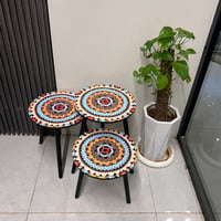طقم طاولات مزخرفة 3 قطع موديل X-2509، السعر > المحافظات 33, بغداد 31