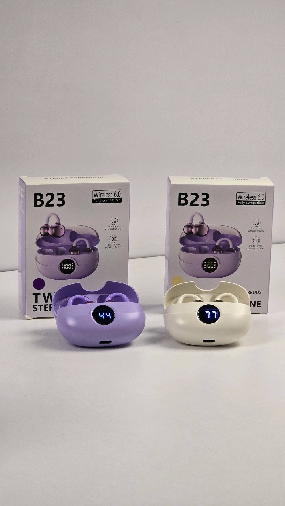 سماعة B23 TWS لاسلكية – Bluetooth 6.0
استمتع بتجربة صوت لاسلكية عملية مع سماعة B23 TWS بتقنية Wireless 6.0، التي توفر اتصالاً مستقراً وسريعاً مع الأجهزة المتوافقة. تتميز السماعة بتصميم مدمج وخفيف، مع علبة شحن مزودة بشاشة رقمية لعرض مستوى البطارية.
تدعم السماعة True Stereo للاستمتاع بصوت ستيريو واضح، كما يمكن استخدامها مع مختلف الأجهزة التي تعمل بأنظمة iOS وAndroid وWindows.
المواصفات:
تقنية الاتصال: Wireless 6.0
مدى الاتصال: حوالي 10 أمتار
بطارية السماعة: 30mAh
بطارية علبة الشحن: 200mAh
منفذ الشحن: Type-C
دخل الشحن: 5V / 1A
شاشة رقمية لعرض مستوى شحن العلبة
صوت True Stereo
متوافقة مع iOS / Android / Windows
تصميم لاسلكي مدمج وسهل الحمل
مناسبة لسماع الاغاني والموسيقى عليها
السعر /15 و توصيل مجاني
للطلب او استفسار عبر خاص او انستا Turab_Store او رقم ‎***********
توجد خدمة توصيل لجميع المحافظات