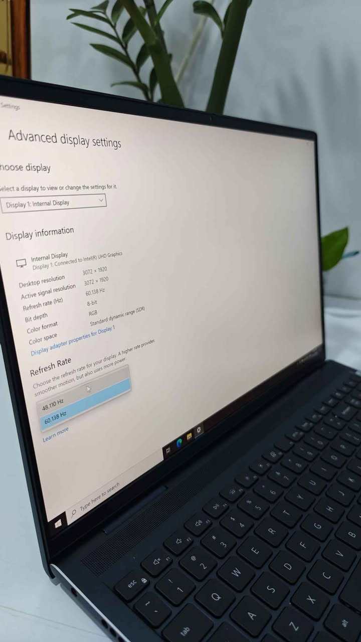 Dell Inspiron 16 Plus 7610

ملاحظة : الجهاز يعمل على 48Hz بدون مشاكل
لكن على 60Hz اكو وميض بالشاشة

* المعالج: Intel Core i7-11800H (جيل حادي عشر - فئة الأداء العالي H، يحتوي على 8 أنوية و16 مساراً لسرعة معالجة فائقة).
* الشاشة: شاشة ساحرة بحجم 16 بوصة بدقة 3K (3072×1920)، بأبعاد 16:10 المريحة جداً للعين، مثالية لقراءة الأكواد، تصفح المستندات، وتعديل الصور.
* كرت الشاشة: Intel UHD Graphics المدمج .
* الذاكرة (RAM):  16GB  DDR4
* التخزين (SSD): NVMe SSD  256GB  
* المنافذ: يحتوي على منفذ Thunderbolt 4 فائق السرعة، منفذين USB-A، مخرج HDMI، وقارئ كروت ذاكرة SD كامل.
* الهيكل: تصميم راقٍ ومتين جداً بالكامل من الألمنيوم .

🔍 حالة الجهاز : مستخدم
📞 للتواصل : ***********
💰 السعر : 450،000

https://t.me/epic_store2 بغداد, العراق

نص مكتوب في الصور:
- About Your PC is monitored and protected. See details in Windows Security Installed RAM 16.0 GB Speed: 3200 MHz Processor 11th Gen Intel(R) Core(TM) i7-11800H @ 2.30GHz 2.30 GHz Graphics Card 128 MB Intel(R) UHD Graphics Storage 238 GB 41 GB of 238 GB used Rename this PC Copy DESKTOP-QHVG6SD Inspiron 16 7610 Device Specifications Device Name DESKTOP-QHVG6SD Processor 11th Gen Intel(R) Core(TM) i7-11800H @ 2.30GHz 2.30 GHz Installed RAM 16.0 GB (15.7 GB usable) Graphics Card Intel(R) UHD Graphics (128 MB) Storage 238 GB SSD NVMe UMIS RPJTJ256MED1OWX Device ID 5295D923-F739-48DF-B2FF-8BF5D83E0B20 Product ID 00484-40000-00001-AA330 System Type 64-bit operating system, x64-based processor Pen and touch No pen or touch input is available for this display Frequently asked questions How does having 16 GB or more of RAM impact my PC's performance? Can I run modern applications...