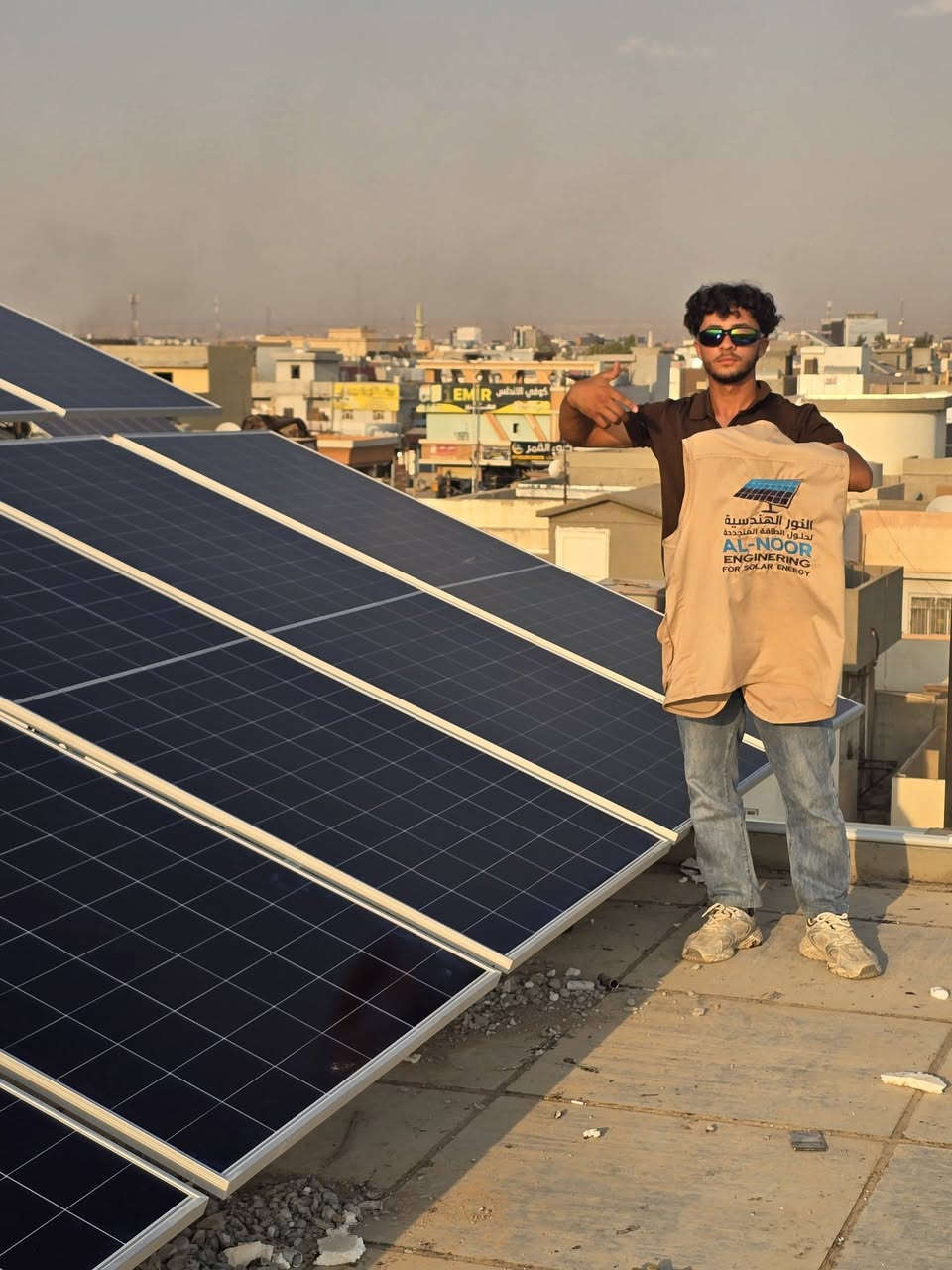 ☀️ شركة النور الهندسية للطاقة الشمسية ☀️

✨ التميز في الأداء… الرقي في التصميم ✨

نبارك لأهلنا في كركوك – حي الخضراء تنصيب منظومتهم الشمسية الحديثة 🌿⚡
ونسأل الله أن يبارك لهم فيها ويرزقهم خيرها 🌸

💡 هل تبحث عن الطاقة الذكية؟

نقدم لك الحل الأمثل بجودة عالية وتصميم أنيق يليق بمنزلك.

🔋 مميزات المنظومة:
✔️ إنتاج 30A نهاراً
✔️ 30A بالتناوب مع الكهرباء الوطنية
✔️ نظام ذكي للتبديل التلقائي 🔄

🛠️ المواصفات الفنية:
🔹 انفيرتر: 10KW عالي الكفاءة نوع Growatt (ضمان 5 سنوات)
🔹 الألواح الشمسية: (16 لوح × 645W) نوع Longi Hi-MO X10
🔹 البطاريات: TAICO Grade A سعة 16KW (العدد 2 - المجموع 32KW)
• عمر تشغيلي يصل حتى 8000 دورة
• ضمان 10 سنوات
• مزودة بشاشة ذكية 📱
🔹 الهياكل: هياكل حديدية مقاومة للصدأ والتآكل
🔹 الملحقات: كابلات أصلية + وصلات MC4 عالية الجودة

🎁 عروض خاصة: (يمكنك إضافة التفاصيل هنا، مثل: فحص مجاني / صيانة دورية مجانية للسنة الأولى / استشارة وتصميم مجاني)

🛡️ شعارنا:

ثقة | أمان | استدامة ⚡

📍 العنوان: الحويجة – قرب الدفاع المدني

👷‍♂️ الإدارة: المهندس علي حسين

📞 للتواصل والاستفسار:

📱 اتصال: ***********

💬 واتساب: ***********

✨ اختار الصح… اختار شركة النور ✨

#طاقة_شمسية #كركوك #الحويجة #شركة_النور #Longi #Growatt #TAICO #طاقة_نظيفة
