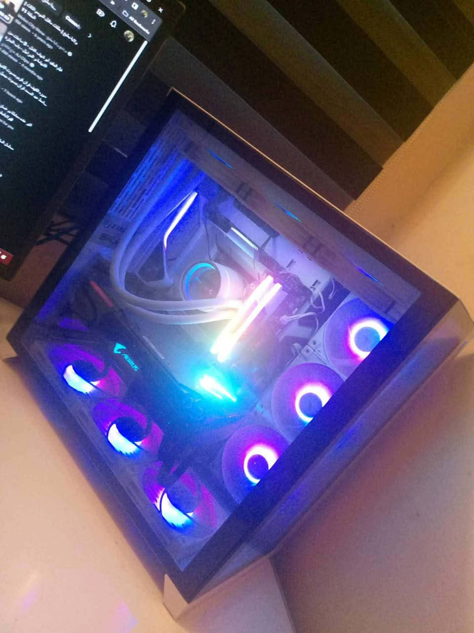 السلام عليكم pc بدون كرت شاشة للبيع

CI7 13700K
Z790 ASUS PRIME-A WIFI DDR5
DEEPCOOL CASTLE 360 EX A-RGB
SSD 1TB NVME WOLF M.2-GEN4
SSD 1TB NVME ADATA 
SSD 128GB NVME 
FAN KIT DEEPCOOL FC 120 WHITE كتين
CASE LIANLI 011
RAM 32G CORSAIR RGB 5200HZ (2X16)
PSU1000W DEEPCOOL PQ GOLD
للبيع متواجد واتس ***********
او رصيد ***********
