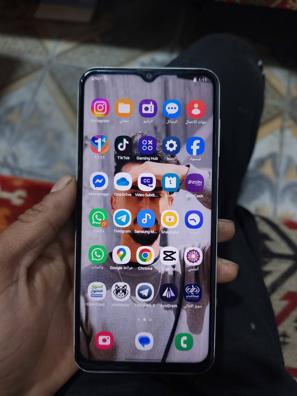 Galaxy A13بيع مستعجل
الجهاز بدون ملحقات كربلاء
سعره 75 بيع مستعجل تواصل خاص

نص مكتوب في الصور:
- حول الهاتف Galaxy A13 تعديل رقم الهاتف غير معروف اسم المنتج Galaxy A13 اسم الطراز SM-A137F/DS الرقم التسلسلي R58TB119GFT IMEI (الفتحة ١) 353310803343744 IMEI (الفتحة ٢) 354568783343740 معلومات الحالة معلومات قانونية معلومات البرنامج معلومات البطارية هل تبحث عن شيء آخر؟