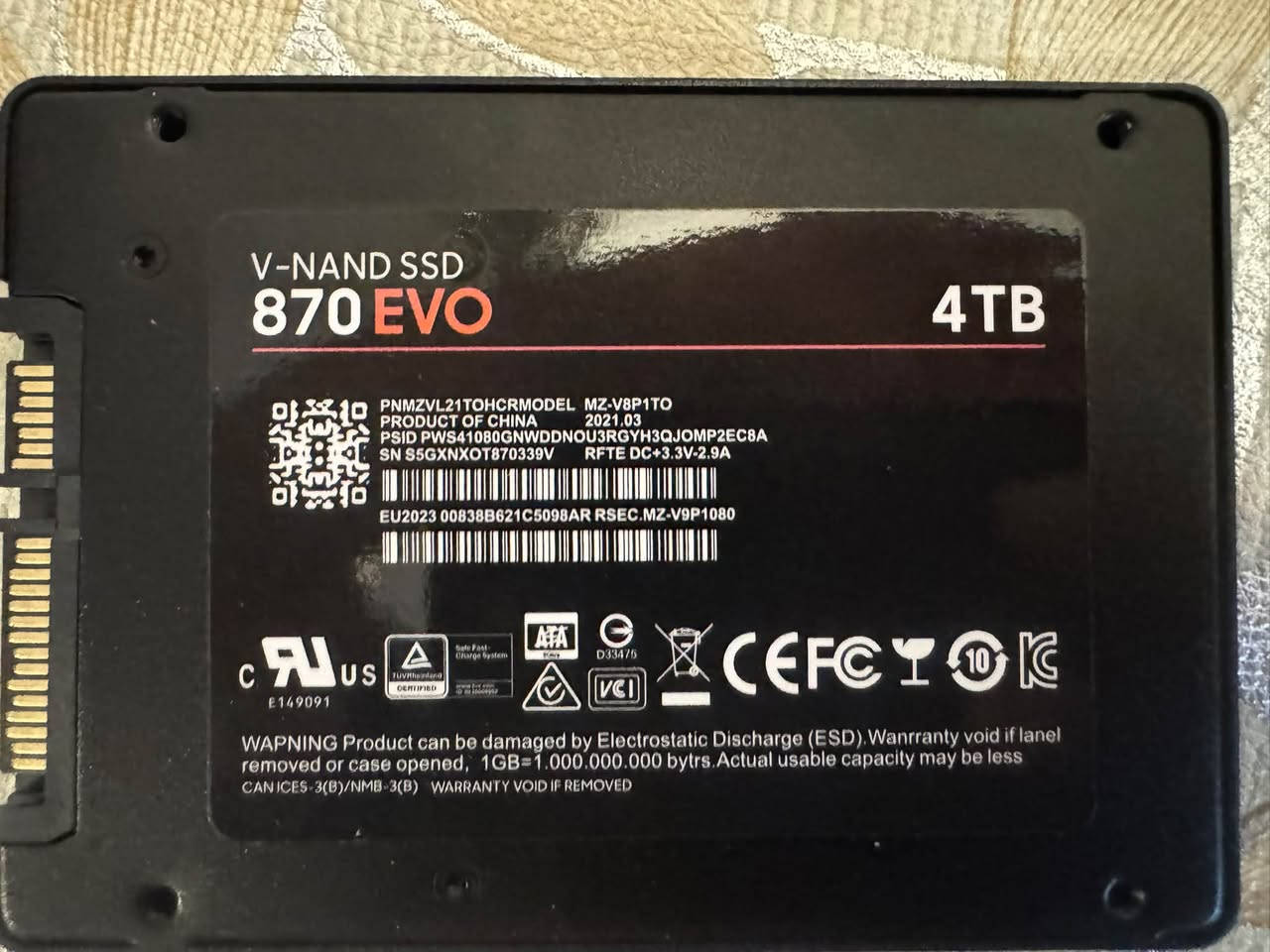SSD 4TB • SSD 1TB • مفحوصة