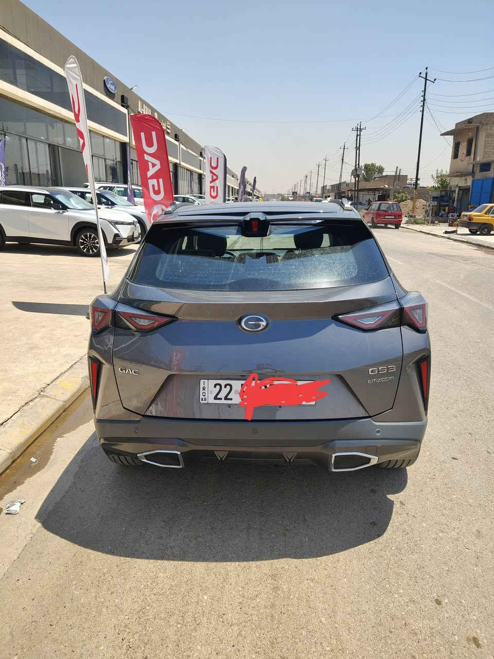 ‏للبيع  GAC EZOOM GS3
موديل2024
‏
‏ مواصفات  
‏بانوراما بصمة اشارة ترحيب وتشغيل عن بعد
‏تحكم ستيرن جهتين 
‏سايد بريك اوتو
‏داخل جلد لونين 
‏شاشات لمس  وتحكم بالشاشة
‏تبريد قطعتين وتبريد كشن الامامي

‏محرك اربعة سلندر 1500 تيربو كير 7 نمر
‏تبريد قطعتين   
‏ السياره داخل الضمان  واحلى من الصور وبعد بيها موصفات،  السيارة   باسمي رقم اربيل تحويل مباشر
السعر 24 مليون
مكان الموصل
رقم الواتساب ***********
