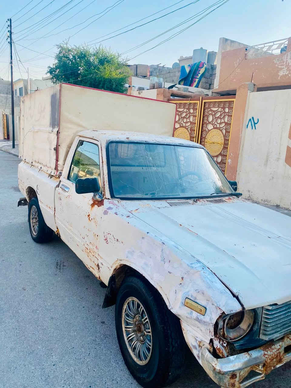 ‏السلام عليكم بيكم ￼ موديل 80 ￼ رقم نينوي وأصفر شاصي￼ ضخم تواير جديد شرط كير محرك بدايه نفخ بي قسام شرعي السعر 13رقم ***********.       ***********
￼
‏￼
