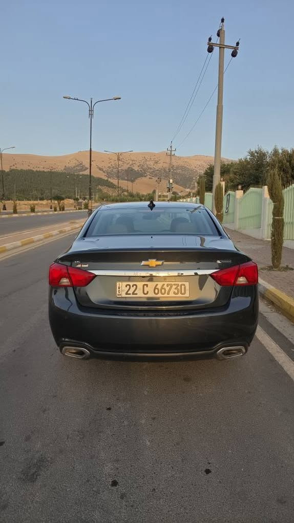 امپالا ٢٠١٨ پریمیەر
سەیارەیەکی جوان و پاک و بە خزمەت
کوشن جلد
 کوشن هیتەر
کوشن کارەبا
 ئاوێنە رادار
 دەرگا بەسمە
دەسک و ئاوێنە نیکل
 ئەپڵ کار پلەی و ئەندرۆید ئۆتۆ
شاشە گەورە و قاسە
وایەرلێس چارج
تەبرید راست و چەپ بە جیا
بەسمە و شەغال
مەکینە ٦ پستۆن
ڕەنگی لەسەر سەنەوی نەوتیە، بەڵام زیاتر ڕەنگی سەوزی تێکەڵە، زۆر تایبەت و جوانە.
‏ 167km رۆشتووە 
۳ پارچەی هەیە دەعمی زۆر خەفیف، تەنها ئێرباگی سوکان تەقیوە 
سەنەوی تا 2030 تازەیە بە ناوی خۆمەوەیە رەقەمی تازەیە  تەحویل و غەرامە بە شەرت
سعر 127 گەڵا و مەجالێکی برایانە
ڕەقەم شاسی:
2G1125S35J9133310

رەقەم وەتسئەپ ***********
شوێن: هەڵەبجە حلبجة, السليمانية
