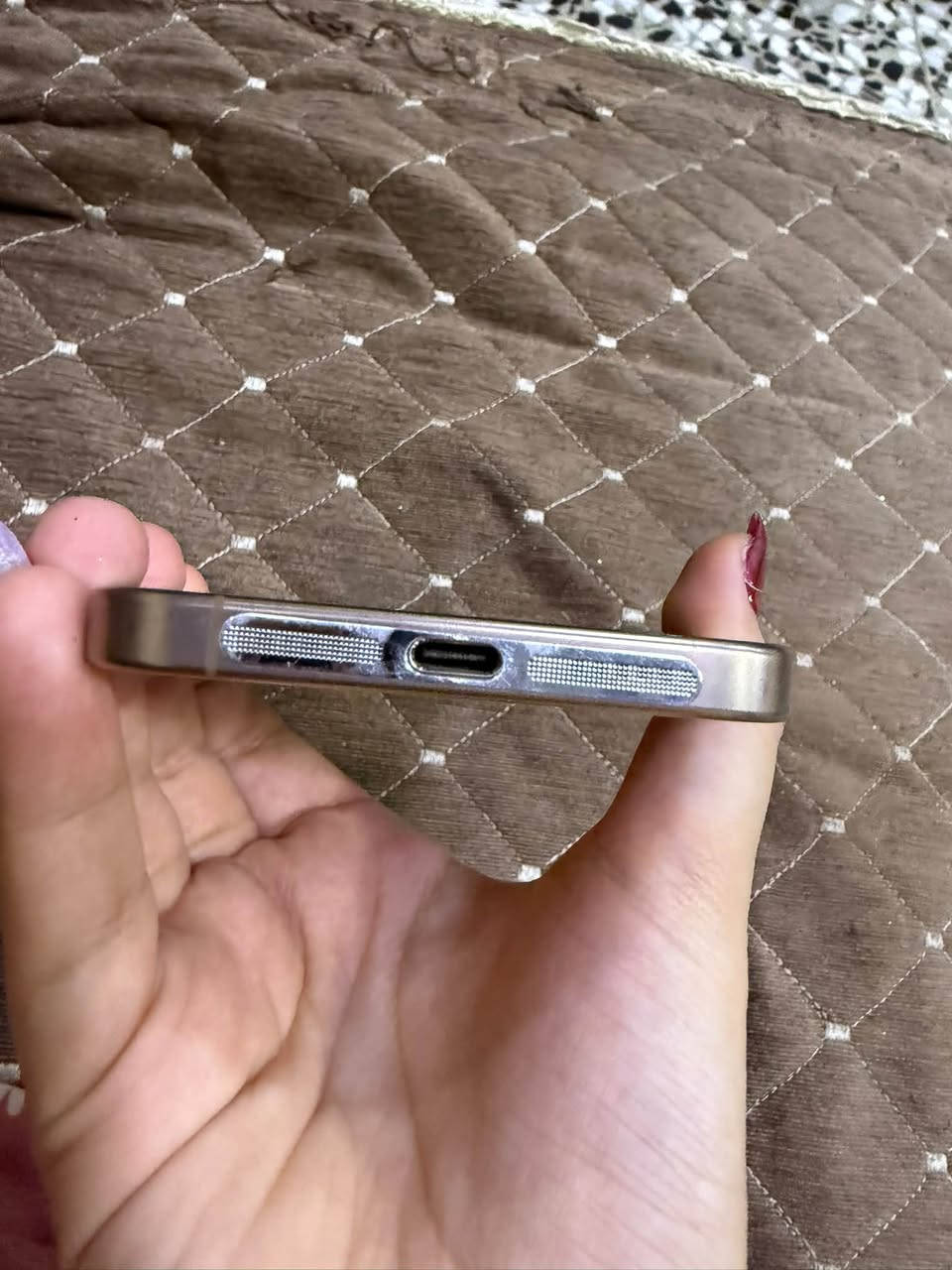 ايفون 16 برو ماكس شرق اوسط بطاريه 92 ذاكره 256 الجهاز مع كارتونه مالته نضيف نسبه النضافه 99 مكاني بغداد السعر مليون و300 جهاز نضيف ومداخل تصليح

نص مكتوب في الصور:
- ١٢:٠٩
- رجوع
- حول
- الاسم
- iPhone
- إصدار iOS
- 18.7.8
- اسم الطراز
- iPhone 16 Pro Max
- رقم الطراز
- MYWJ3AE/A
- الرقم التسلسلي
- الأغاني
- الفيديوهات
- ٣
- الصور
- ٢٥٦ غ.ب.
- السعة
- ٢٣٨,٦٢ غ.ب.
- متوفرة
- عنوان Wi-Fi
- 60:81:10:06:B3:31
- Bluetooth
- 60:81:10:00:3E:5F
- البرنامج الثابت للمودم
- 1.70.04
- SEID
- EID
- 890490320***********214227359482
- قفل شركة الاتصالات