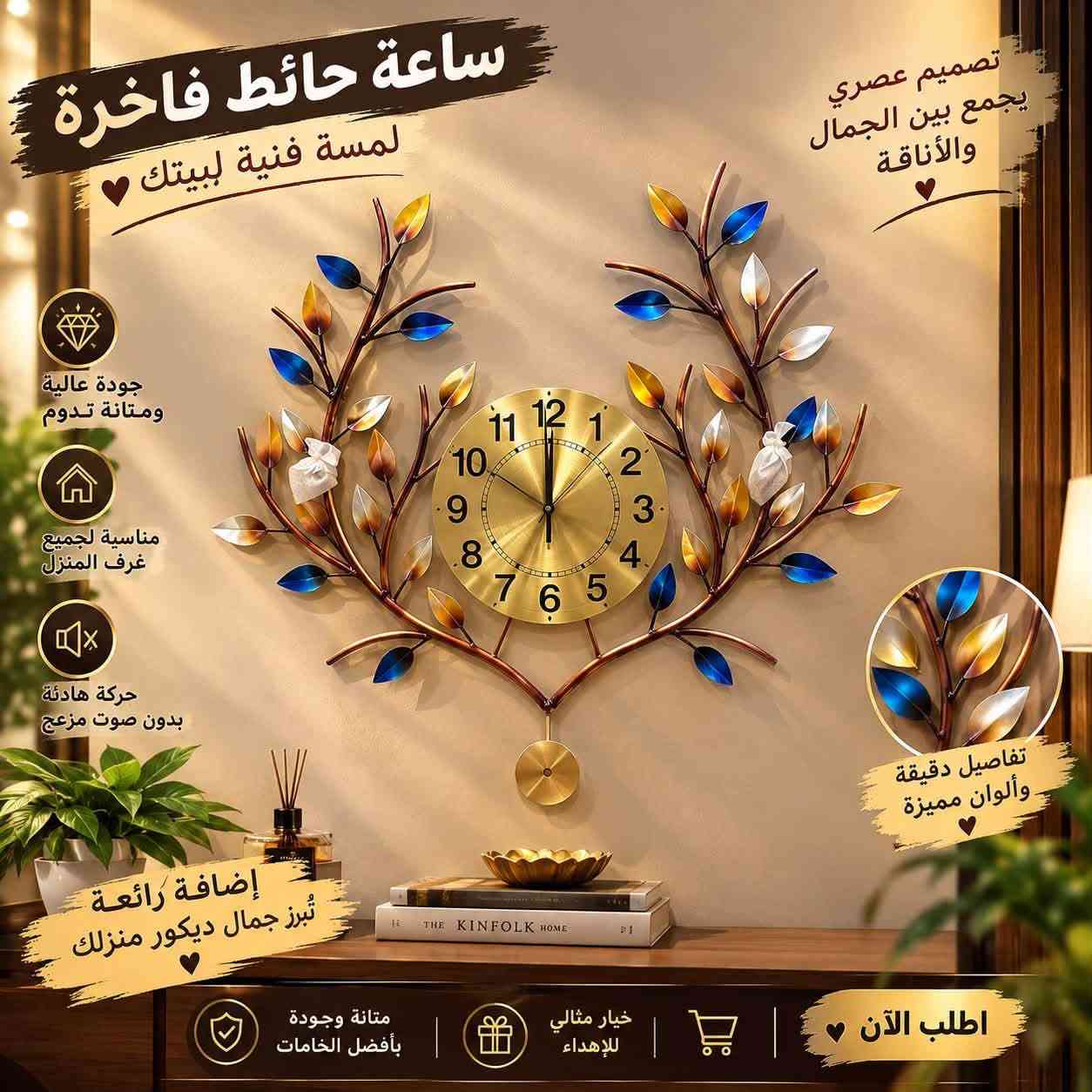 ساعات جداريه بتخفيض ٥٠ ٪؜ 
الرقم *********** واتس أب للحجز 
اطلب الآن

نص مكتوب في الصور:
- ساعة حائط ديكور أنيق لمنزلك اختيار مثالي لمنزلك أو لمكتبك خصم 50% السعر السابق 50,000 دينار السعر الحالي 25,000 دينار تصميم عصري يضيف لمسة جمال لكل زاوية جودة عالية ومتانة تدوم عمل هادئ بدون صوت مزعج ألوان أنيقة تناسب مع جميع أنماط الديكور تفاصيل دقيقة وجمال في كل قطعة تصميم خفيف وسهل التركيب اطلب الآن
- ساعة حائط فاخرة لمسة فنية لمنزلك خصم خاص 50% لفترة محدودة تصميم عصري وأنيق مناسبة لجميع غرف المنزل حركة هادئة بدون صوت مزعج خيار مثالي للهدايا جودة عالية وتفاصيل أنيقة ديكور يضيف جمال ولمسة فخامة لمنزلك اطلب الآن
- ساعة حائط فاخرة لمسة فنية لمنزلك تصميم عصري يجمع بين الجمال والأناقة جودة عالية ومتانة تدوم مناسبة لجميع غرف المنزل حركة هادئة بدون صوت مزعج خيار مثالي للهدايا تفاصيل راقية ودقة في التصنيع اطلب الآن
- ساعة حائط فاخرة لمسة فنية لبيتك تصميم عصري يجمع بين الجمال والأناقة جودة عالية ومتانة تدوم مناسبة لجميع غرف المنزل حركة هادئة بدون صوت مزعج تفاصيل دقيقة وألوان مميزة إضافة رائعة تبرز جمال ديكور منزلك متانة وجودة بأفضل الخامات خيار مثالي للإهداء اطلب الآن
- ساعة حائط فاخرة لمسة فنية لمنزلك تصميم عصري يجمع بين الجمال والأناقة جودة عالية ومتانة تدوم مناسبة لجميع غرف المنزل حركة هادئة بدون صوت مزعج خيار مثالي للهدايا أرقام ملونة بتفاصيل دقيقة وجذابة إطار متين وأنيق لإطلالة مميزة اطلب الآن