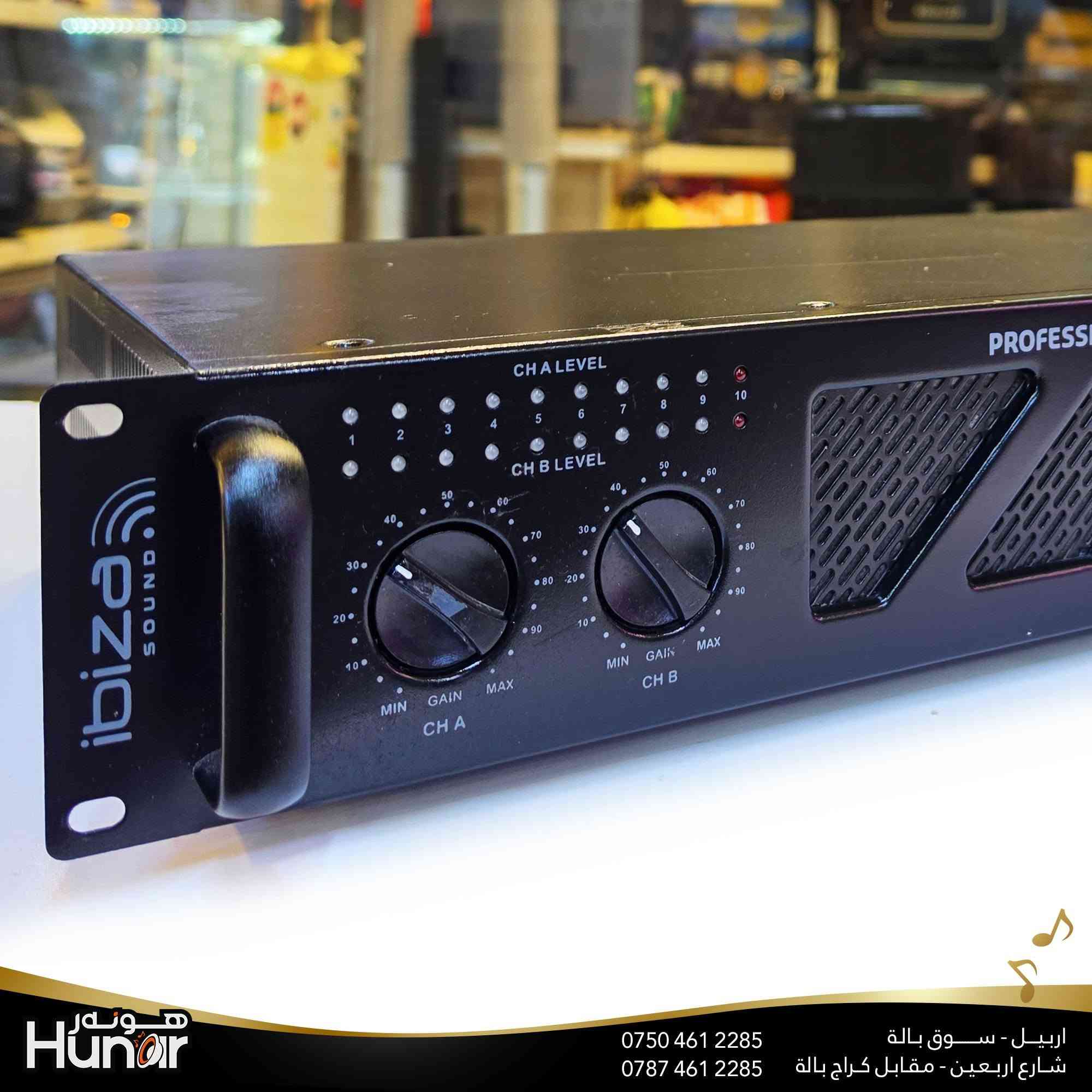 ibiza  Sound PROFFISIONAL STERIO POWER AMPLIFIER
( کوردی • عربي )

🟢توصيل موجود الي جميع المحافضات
🟡گەياندن هەیە بۆ هەموو شوێنێک

🟠مــعـرض هــونـەر
🔸للـصوتــیات(امبلیفایر• سماعة• رادیو• انتیك• مایكروفون)
🔸عــنـوان• اربیل سوق بالة • شارع اربعین
🔸مـوبایـل• ***********
                   ***********

🔵پـێـشانـگای هــونـەر
🔹بۆ ئامێری دەنگی و کارەبایی(ئیمپلیفایر• سەماعە• ڕادیۆ• مایکرۆفۆن)
🔹ناونیـشان• هەولیر • بازاری لەنگەی ٤۰م
🔹مـــۆبـایـل• 
***********
***********

•••••••••••••••••••••••••••••••••••••••••••••••••••
#iraq #kurdistan #duhok #zaxo #hawler #karbala #slemani #erbil #baghdad #kurd #kurdish #akre  #karkuk #kuwait #najaf
#amplifier #audio #subwoofer #sound #music #audiophile #bass #stereo #amplifiers #speaker #soundsystem #speakers
#اربيل #العراق #بغداد

نص مكتوب في الصور:
- Hunor
- ***********
- ***********
- اربيل - سوق بالة
- شارع اربعين - مقابل كراج بالة
- هونر Hunar *********** *********** اربيل - سوق بالة شارع اربعين - مقابل كراج بالة
- هونر
- Hunar
- Hunor *********** *********** اربيل - سوق بالة شارع اربعين - مقابل كراج بالة
- هونر HUnar
