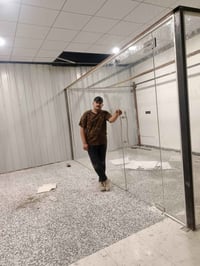 زجاج ١٠ ملم • مقسئ • ألمنيوم