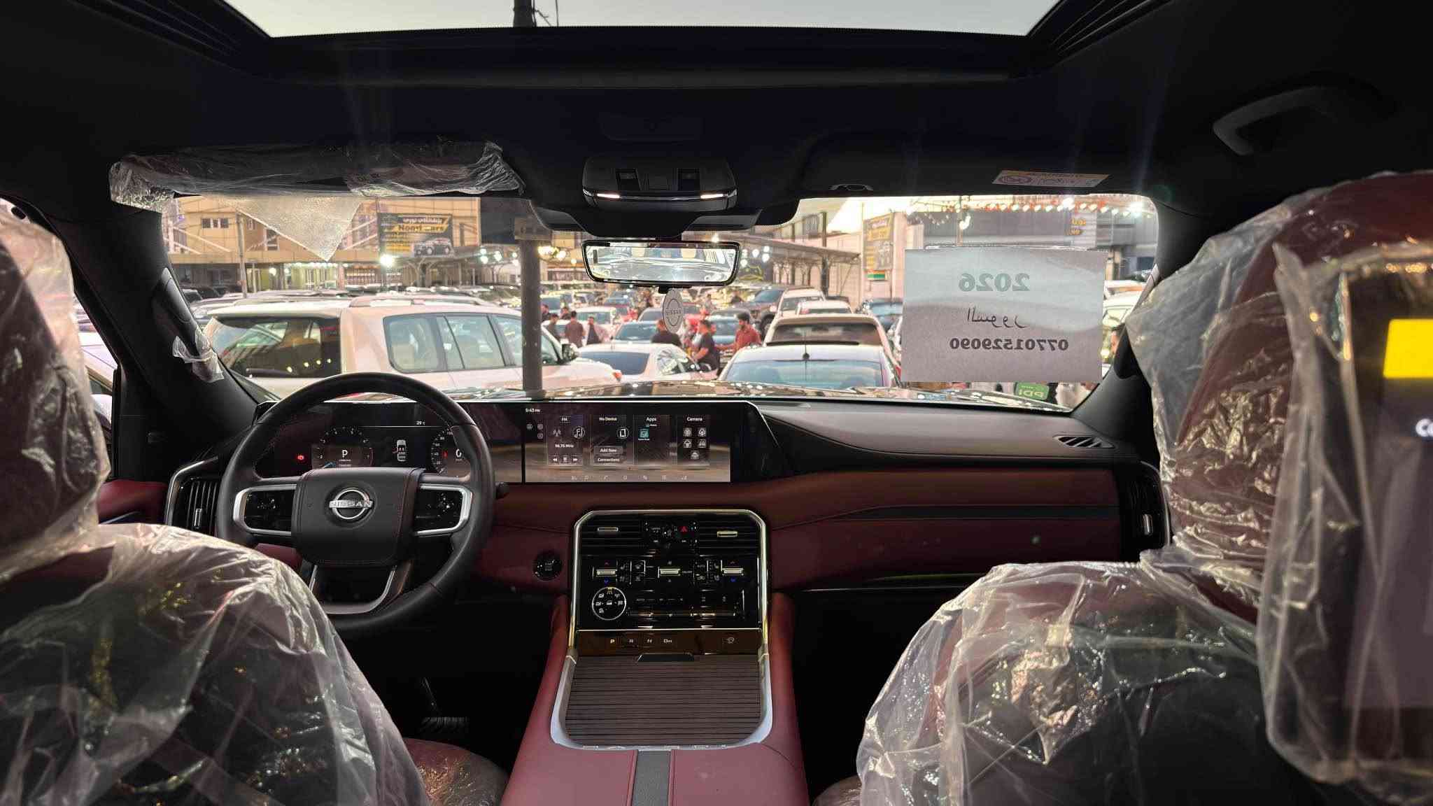 🔷 Nissan Patrol platinum  2026 للبيع 🔷
نيـسان باترول platinum 
‎📍شركة السور
✨ فئة platinuim فول مواصفات 1/1
✨ داخل احمر
 راقي وجگات مميزة
✨ نفس وكالة وعلى حلاوتها
📏 الممشى:10 ألف كم حقيقي – شرط
🔒 السيارة مكفولة كفالة عامة من دعامة لدعامة
بدون صبغ، بدون شخط
محرك وگير شرط، برغي مامفتوح
بدون صوت، بدون تبخير، جاهزة 100%
————————————————————————-
‏‎🌟 المواصفات
• بانوراما
• جگات كهربائية تصعد وتنزل
 • بصمة وتشغيل عن بعد
• رادارات أمامي وخلفي وجانبي
• 3 شاشات خلفية + DVD
• 5 كاميرات + كاميرا 360
• كشنات جلد داخل احمر
• تدفئة وتبريد + ميموري
• كشنات كهربائية
• ثلاجة (سلاجة)
• صندوق كهربائي
• شاشة كبيرة
• حساسات أمامية وخلفية
• مرايات شفط وكهربائية
• وغيرها هواية مواصفات
—————————————————————————
💰💰💰سعرر:::788$$$$ ورقة و بيها مجال قليل
🌇🌇مکان:::داخل سليمانية معرض شڤان
☎️☎️رقم موبايل::***********–*********** السليمانية, العراق

نص مكتوب في الصور:
- 2026
- السور
- ***********