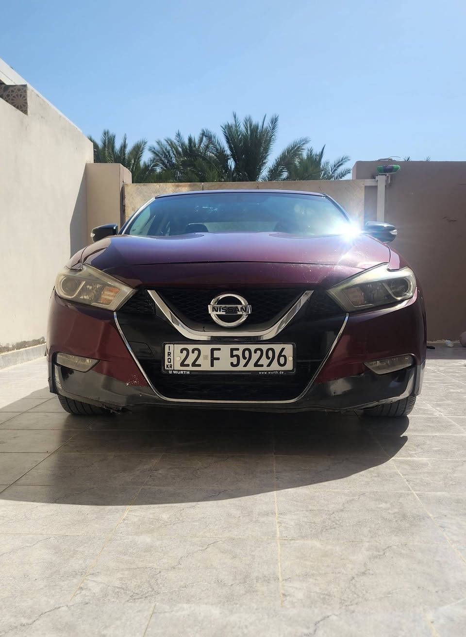 NISSAN MAXIMA 2017 SV
V6 3500
بدون صبغ و بدون ايرباك بس طخات بارد بسيطه 
شاشة 
كاميرا خلفيه
بصمات ابواب عدد ٢
بصمة صندوق
كراسي كهرباء
كراسي الاماميه تدفئة
ماوس شاشة
حساسات ضغط الاطار
٦ ايرباك
الزجاج الامامي دبل جام
وضعية سبورت
حساسات امامي خلفيه ( غير شغاله)
دهن الكير مبدله مرتين ع ايدي
ماي راديتر جديد اصلي 
للبيع فقط 
السعر ١٢٠
***********٠
