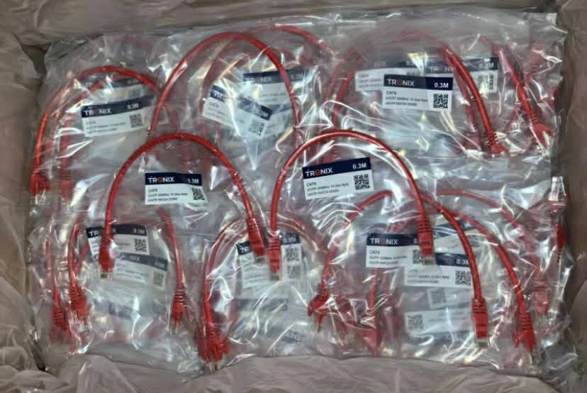 Aj مركز جمان للألكترونيات

*********** 📞وأتساب

🪶🪶وصول كيبل لان براند 

#TRONIX_LAN_CABLE_0.3M_0.5M_1M_كيكا _Giga

🩸يوجد لدينا اسعار جملة للكميات 

📍العنوان 
📍بغداد شارع الصناعة مجمع التميمي ط1 
يوجد لدينا خدمة توصيل

#FTTH_NETWORK_CABLE_ROUTER
