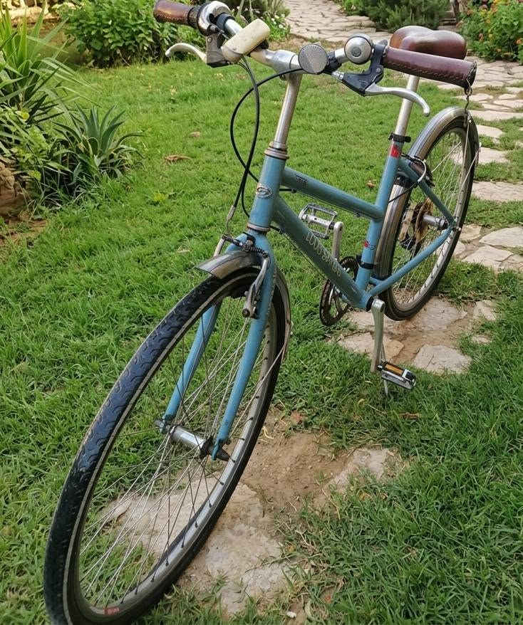 الماركة: لويس غارنو (Louis Garneau TR2) - ماركة كندية معروفة بتصاميمها  ألوانها.
​اللون: أزرق سمائي (Sky Blue) مع مقعد ومقابض جلد بني كلاسيكي.
​المواصفات:
​الهيكل: ألمنيوم خفيف وقوي.
​نظام سرعات شيمانو (Shimano) أصلي لسهولة التنقل والتنعيم بالقيادة.
​ملحقات إضافية:  (دعاميات) حماية من الماء والطين + جرس ناعم + ضوء ابيض اللون
الموقع بغداد 
للتواصل   ***********
السعر 230الف وبي مجال
