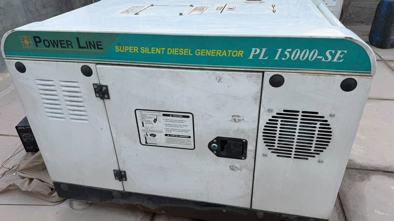 مولد 15KVA • جهاز ATS • 500لتر كاز