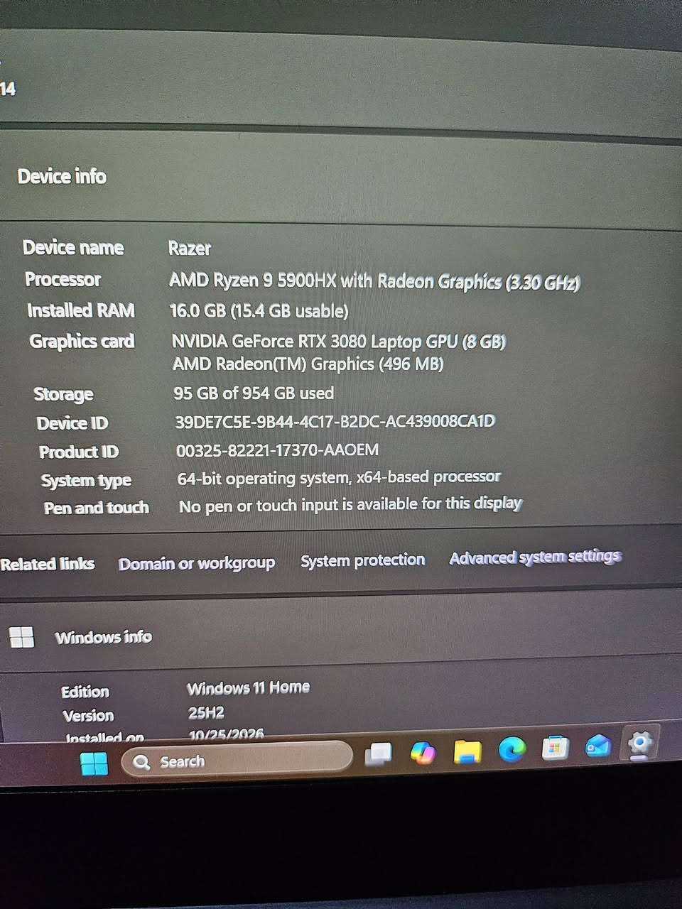 ريزر بليد 14 • RTX 3080 • رايزن 9 5900HX