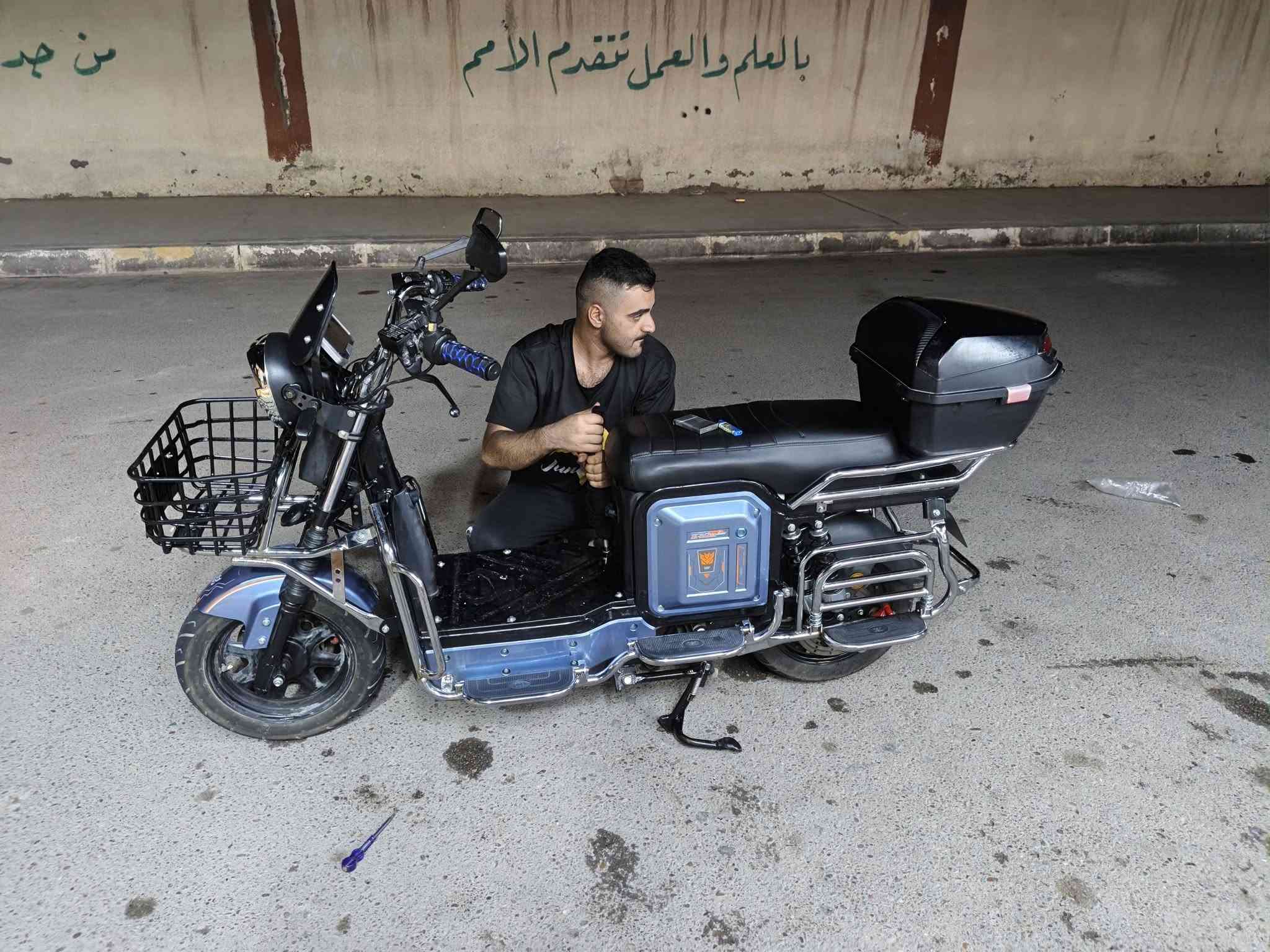 الفلوجه حي الشرطه • دراجة كهربائية • نظيفة