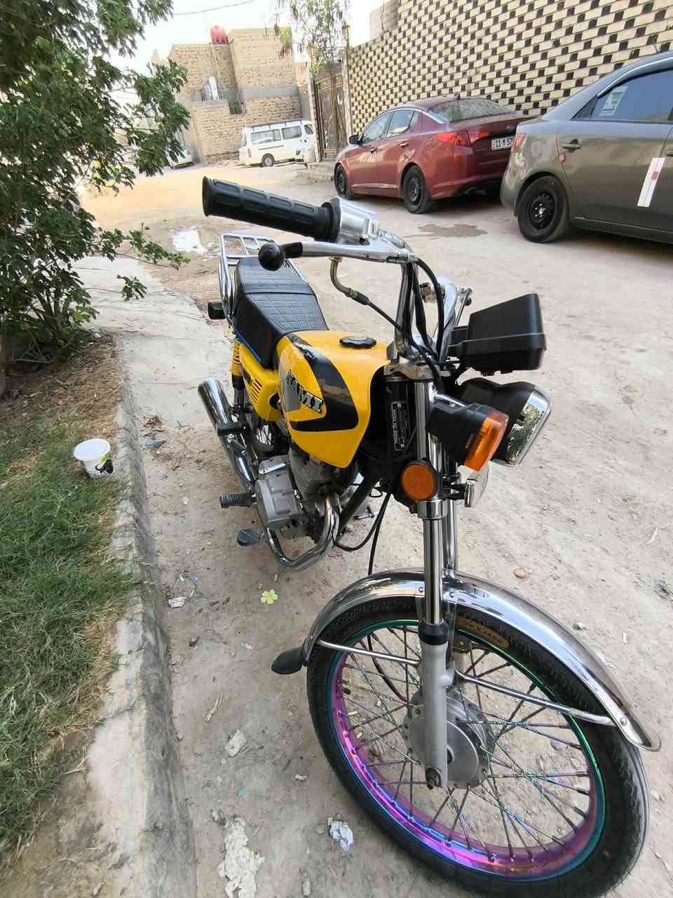 ‏سلام عليكم دراجه اربع كير نضيفه شاصي شلامجه ايران اصلي محرك 21 عوزه بس تفيلس /مديل 2026/سعره 650وبيه مجال مكاني كوفه حي ميسان‏‪***********‬‏
