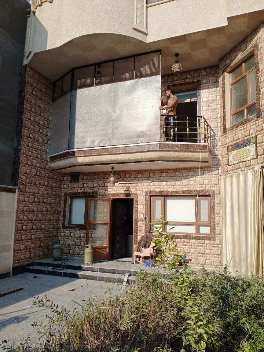 تغليف وعمل المناورة سكاي لايت  واشبيك لتخلص من الطيور

