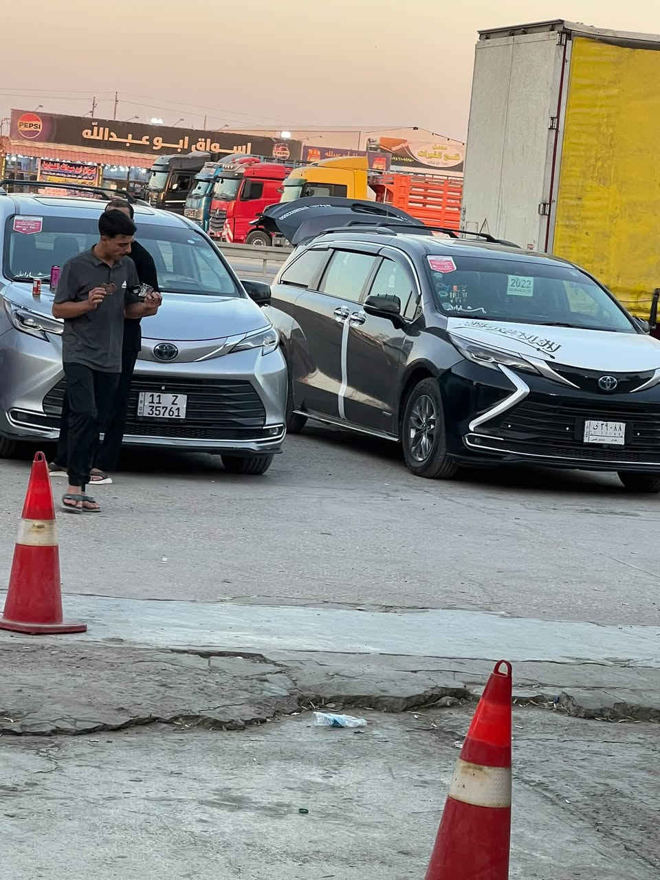 السلام عليكم مستمرين معكم بنقل المسافرين
من حديثة إلى بغداد كافه مناطق بغداد 
@شركة السعادة 🤎
من حديثه إلى الفلوجه 

من حديثه إلى معهد الصقلاوية 

وبل عكس 

سيارات حديث وسواق ذو خبره وأسعار مناسبه 

النفر 15 فقط من الباب إلى الباب 

للتواصل واتساب وخط كله شغال 

+964 780 965 6164

‭***********‬
