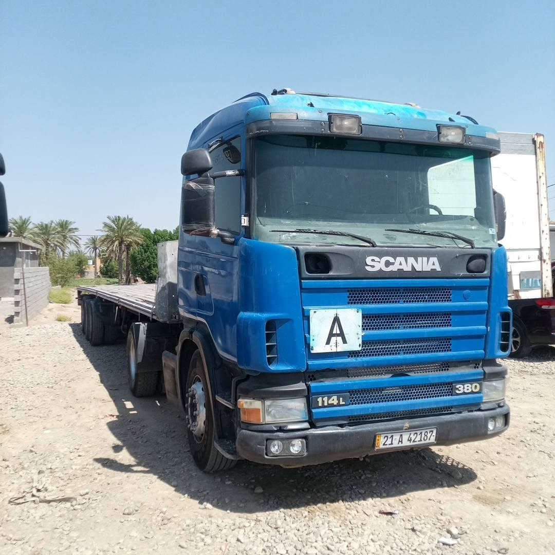 السلام عليكم معرض الصويره المركزي سكانيا موديل 2000مكينه انجكتر لاصرف ولابخار حجم 420كير3x3 شاصي مكفول تخم تاير راس وعربانه مربوطه وجاهزه سنويه بسمي لل31 شرط التحويل السياره مكفوله كفاله عامه السعر 160وبيها مجال قليل العنوان واسط الصويره الاستفسار ***********/////***********
