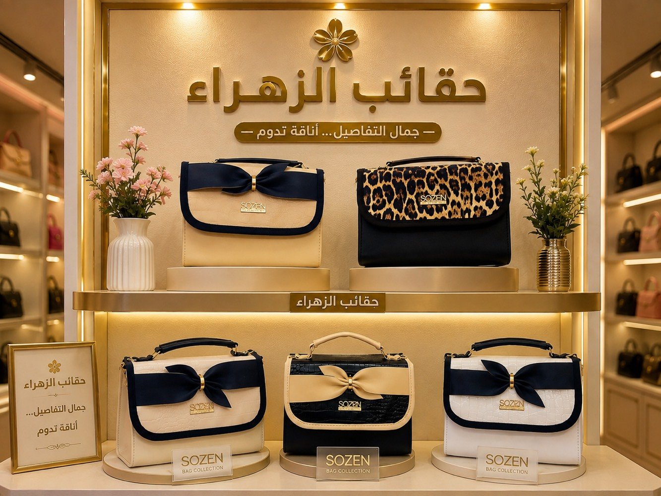 تشكيلة رائعة من الحقائب النسائية كوالتي عالي جملة فقط للحجز واتساب ***********
يوجد توصيل كافة محافظات العراق
وين موقعكم بالعراق بالضبط؟ حتى المشتري يعرف منين يطلب أو يستلم إذا متوفر استلام مباشر.: 
بغداد شهداء البياع
الجملة شكد أقل كمية للحجز؟ وهل البيع حسب الموديل لو ممكن تشكيلة مختلطة من أكثر من لون/تصميم؟: 
واحد درزن