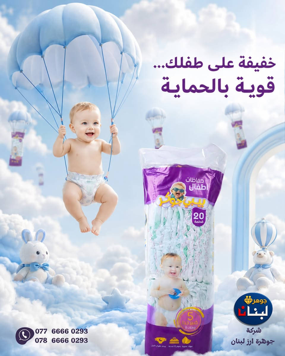 📣 **صاحب محل أو مجمع تجاري؟**
وفّر **حفاضات بيبي جوكر** على رفوفك واستفد من عروض الجملة لدى الوكيل الحصري في ذي قار، **شركة جوهرة أرز لبنان**.

🚚 **لدينا مندوبون يغطّون جميع مناطق محافظة ذي قار.**

📍 الناصرية – منطقة الواحة – طريق سيد خضير – قرب بنزين خانة أرض السواد

📞 اتصال وواتساب:
***********
***********
