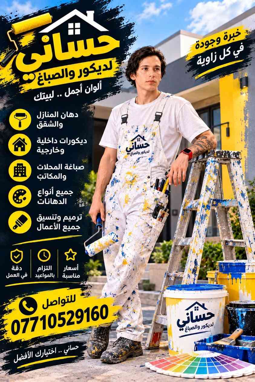 صباغة • ديكورات داخلية • ديكورات خارجية