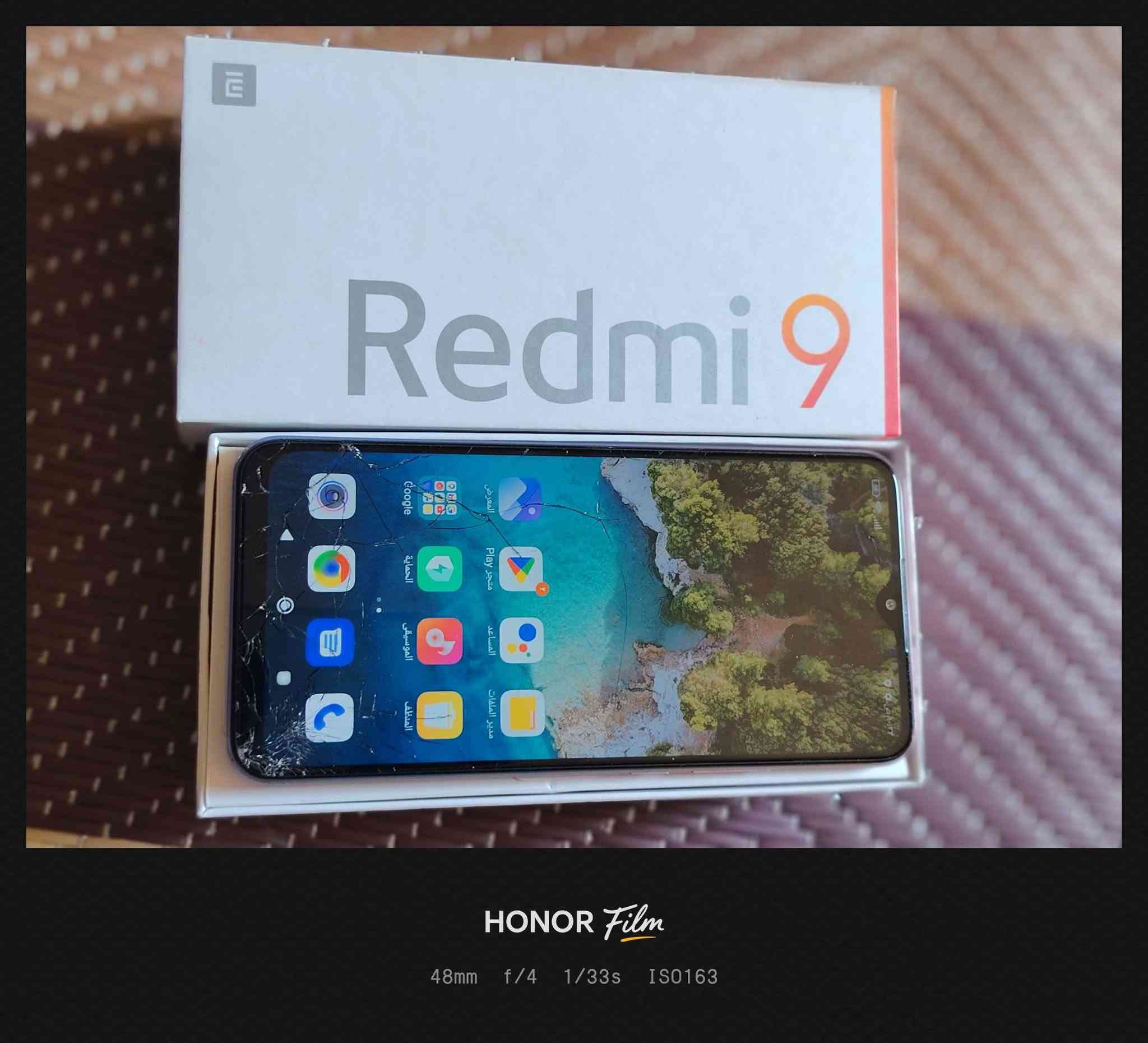 Xiaomi Redmi 9البيع تلفون مامفتوح بيه فطور بلشاشه سعر 60قفل مكاني نجف ابو صخير ***********
