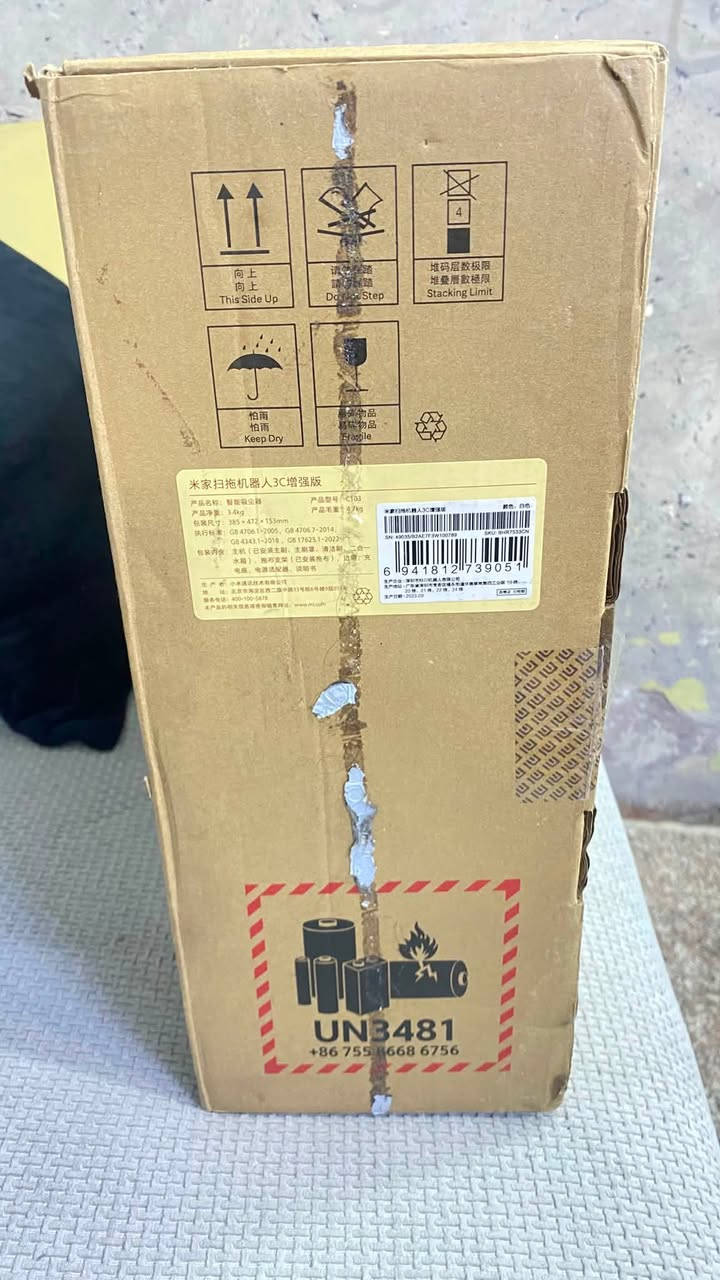 روبوت  شاومي   اصلي
هذا المنتج هو Xiaomi Mijia Robot Vacuum Mop 3C Enhanced Edition.

يتميز الجهاز بقوة شفط تبلغ 5000 باسكال ونظام ملاحة ليزري LDS دقيق.

يوفر الجهاز وظائف الكنس والمسح في جهاز واحد مع تحكم ذكي عبر التطبيق.

يمكنك التحقق من حالة المنتج داخل الصندوق لضمان سلامته 

 للتواصل  وات ساب  *********** 

السعر 150  الف  توصيل مجاني  

❌لوك جديدة  غير مستخدمة  بشرط ❌
