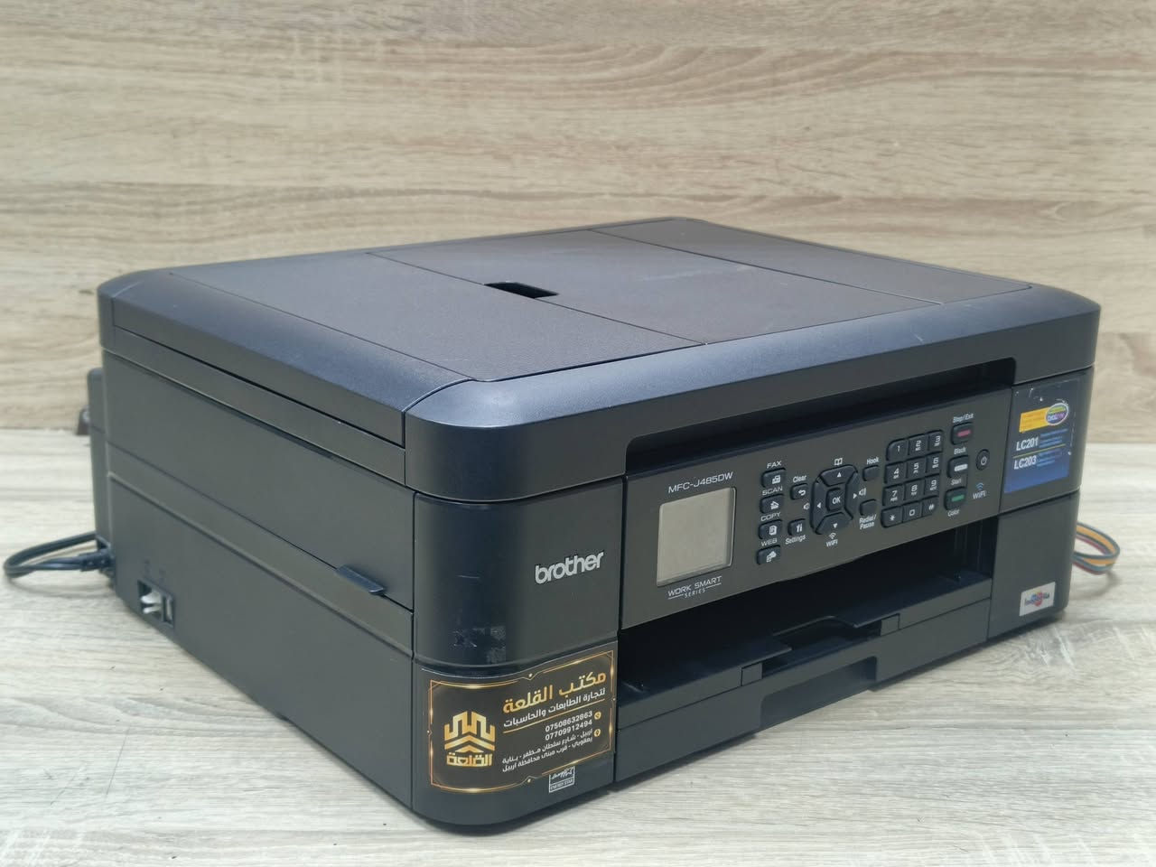 طابعة براذر موديل J485DW مستعمل بحالة ممتازة باحبار خارجية طبع 5000 ملون و 6000 اسود وابيض سعر الحبر 10 الف لكل اللوان سرعة طباعة 9 ملون 12 أسود وابيض طباعة بوجيهن تحتوي علىWIFI يمكن ربطها على موبايل وتابليت ولابتوب وفيدر لاستنساخ مجموعة اوراق بامر واحد مع امكانية استخدامها في الارشفة الإلكترونية استنساخ طباعة سكنر طباعة بوجهين دوبلكس🚦سعر الطابعة 150 الف 🚦مع كيبل كهرباء وكيبل كومبيوتر وقرص تعريف نسبة نظافة الجهاز 95%.
للطلب *********** - ***********
يوجد توصيل لكل المحافظات بضمان تشغيل وفحص. 
#الصفوة
#طابعتي
