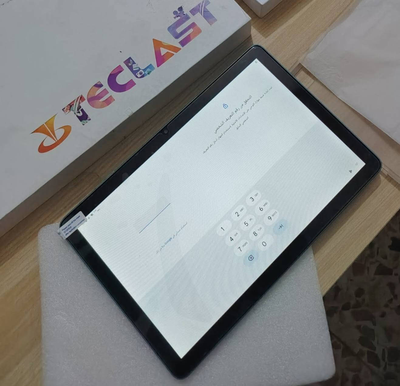 ايباد تيكلاس بي رمز الجهاز جديد
مكفول من كل النواحي 
ذاكرته 64 معه كامل ملحقاته 
اليفيده سعره ٧٥ مع توصيل
