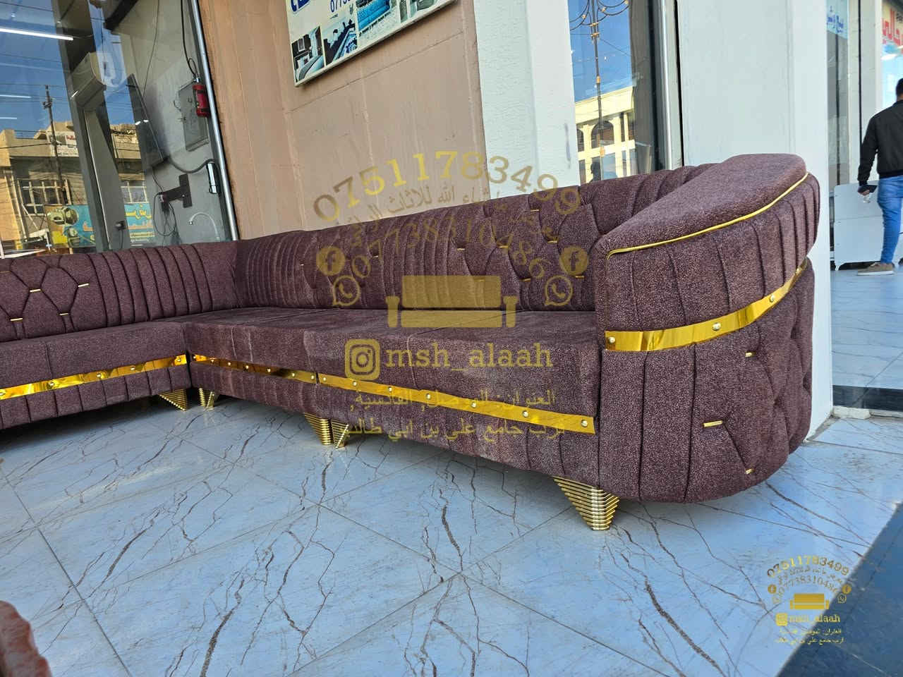 عرض نار ب٥٥٠ الف دينار فقط
✨ معرض ومعمل ما شاء الله للأثاث الراقي ✨

ديوان عراقي بطول 8 متر مكوّن من 5 قطع جوكر قابل للتفصيل حسب جميع القياسات.

🔹 خشب بلوك أبيض
🔹 شغل موصل بفصال تركي مودرن
🔹 قيود أنچ ونصف لثبات وعمر أطول
🔹 إسفنج هاي إكسترا ضغط عالي لراحة مميزة
🔹 قماش درجة أولى مبطّن

🛡 ضمان الخشب والإسفنج لمدة سنتين
💰 سعر حصري لدينا فقط

كما يتوفر لدينا:
✔ فصالات وألوان متعددة
✔ سرير نفر بفصالات عراقية وتركية
✔ غرف نوم تركية حديثة

📍 العنوان: الموصل – سايدين القادسية الأولى، قرب جامع علي بن أبي طالب
📞 *********** – ***********

تابعونا على:
فيسبوك: معرض ومعمل ما شاء الله للأثاث الراقي
إنستغرام: msh_alaah

#ديوان #اثاث #ديكور_منزل #عراقي #بيت_جديد

نص مكتوب في الصور:
- ***********
- ***********
- @msh_alaab
- العنوان: الموصل، القادسية
- قرب جامع علي بن أبي طالب
- ***********6
- 0***********6
- @msh_alaah
- ***********
- msh_alaah
- العنوان: الموصل, القاضية,
- قرب جامع انس بن مالك
- العنوان: تموين العسكرية
- معرض ماشاء الله
- ***********
- العنوان: الموصل, القاندية,
- *********** *********** معرض ما شاء الله للأثاث @msh_alaah العنوان: الموصل، الأندلس، قرب جامع علي بن ابي طالب
- ***********
- ***********
- ms.alaah
- العنوان: تعويضات النصر/
- قرب جامع علي بن ابي طالب
- *********** معرض اثاث ما شاء الله للاثاث *********** msh_alaah العنوان: الموصل - القادسية, قرب جامع علي بن ابي طالب