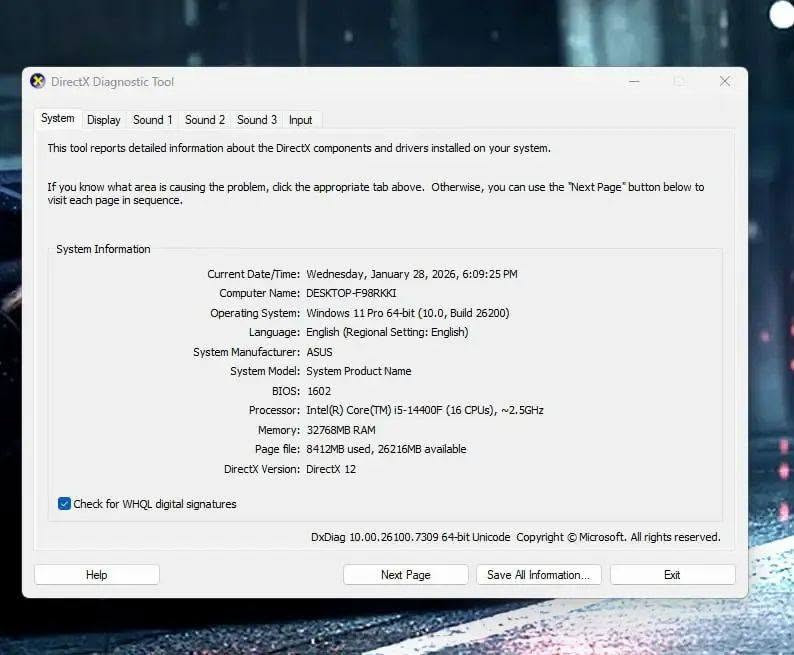 سلام عليكم PC للبيع
معالج i5_14400f

كرت الشاشة RTX4070 super 

البورد prime b760-plus

الرام t-force 32(16×2) 5600mhz

M.2:lexar ssd nm620 1tb

مبرد هوائي

كيس بالصورة

بورسبلاي segotep GN750W

ups kstar 2000va اوفلاين

الشاشة aoc 2k 170hz 

سماعة hyper x cloud 3

كيبورد redragon kumara k552

ماوس اتاك شارك x3-pro

جوستك gamesir g7-pro

السعر مليونين ونص
راسل واتساب ***********
او تعال خاص
