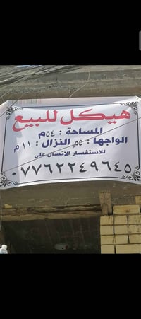 هيكل للبيع مصبوب طابق أول أرضية مصبوبه رفت مجاري كامله منطقه الخطيب ال...