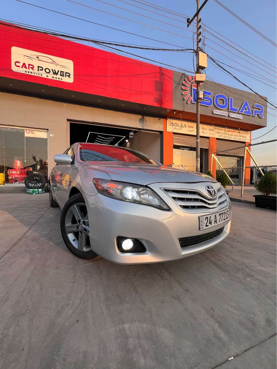 Toyota camry 2011 ئەمریکی سەیارەکی توندو تۆلە بێکێشەیە بێمەسروف 
سەیارەکە غازە حکومی ٢٠٠ دینار  لە موصل کەرکوک  
جاهزە 
جاملغو نیو بۆنیت سبوغە  
0️⃣7️⃣5️⃣1️⃣1️⃣9️⃣0️⃣9️⃣1️⃣0️⃣0️⃣ أربيل, العراق
