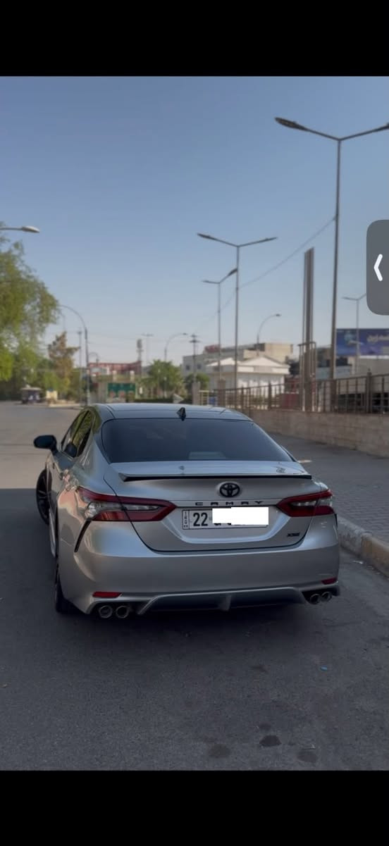 TOYOTA CAMERY XSE
2021
فول  مواصفات اعلى فئة 

مواصفات 

بانوراما

نقطة عمياء
رادات محيطية
قيادة ذاتية مع المحافظة على المسار
مانع تصادم
هاند بريك بصمة
مراية وسطية كهربائية
كراسي كهرباء مع تدفئة كشنات
بصمة وبصمة أبواب
دبل اكزوز
3 انضمة قيادة
شاشة كبيره
بصمة تشغيل
تشغيل عن بعد
لايت زينون
السيارة ماشي 54 ألف mile
محرك 4 سلندر
ضرر السيارة داعميه امامي فقط 
ايرباك مفتوح 
و تعديل بارد بل باب سايق تقريباً 10 cm
مكان كركوك 
سعرها 205$ وبي مجال 
للاستفسار 
***********

