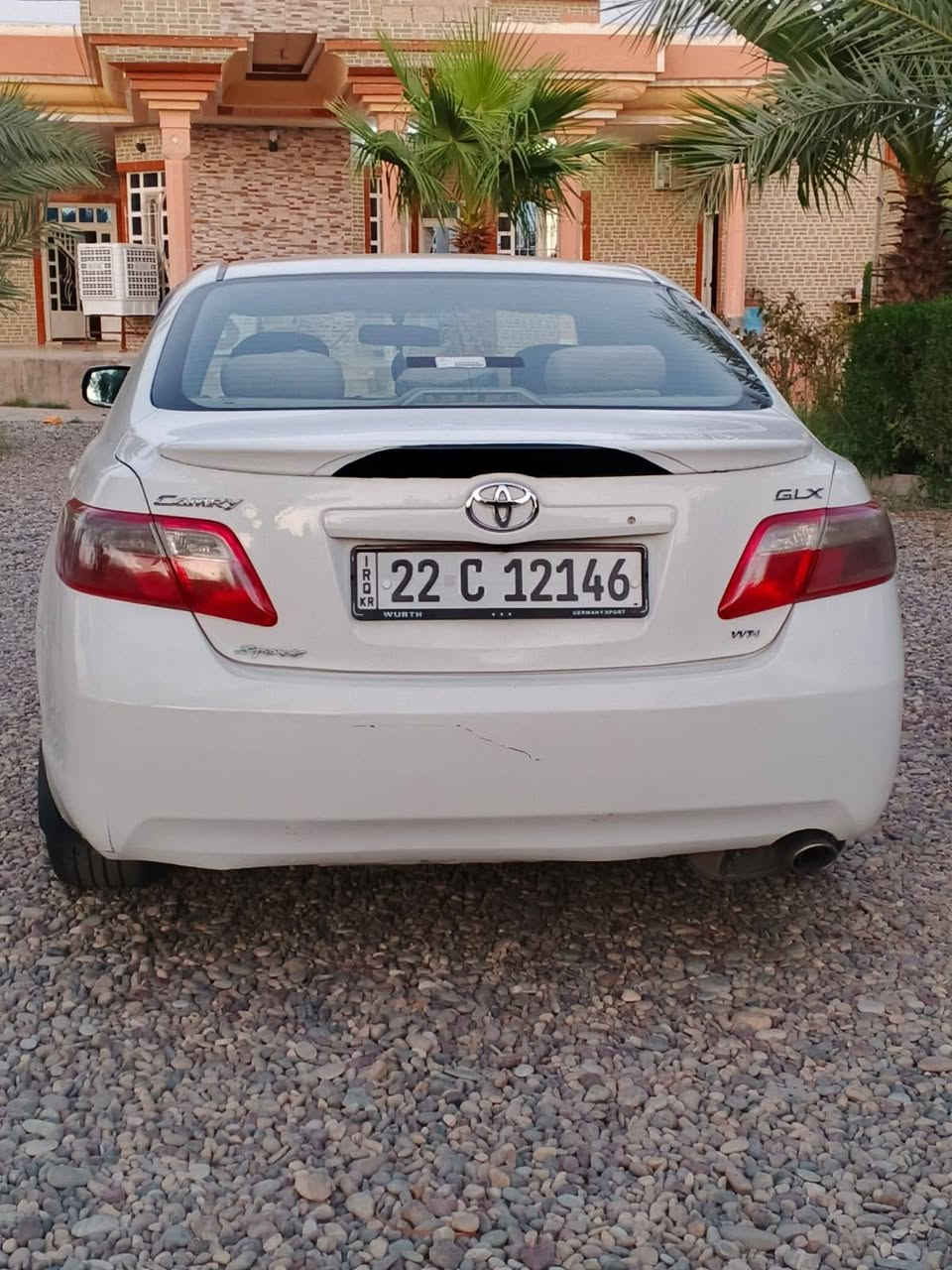 للبيع فقط 
كامري موديل 2008 
خليجي GLX
فول مواصفات عدا بصمه 
ويل كروم 
بدون حادث بيها ملاحضات فقط سونار مرفق مع الصور 
السعر 110. بيها مجال 
***********
 شرط تحويل
عنوان صلاح الدين ناحيه الزويه
