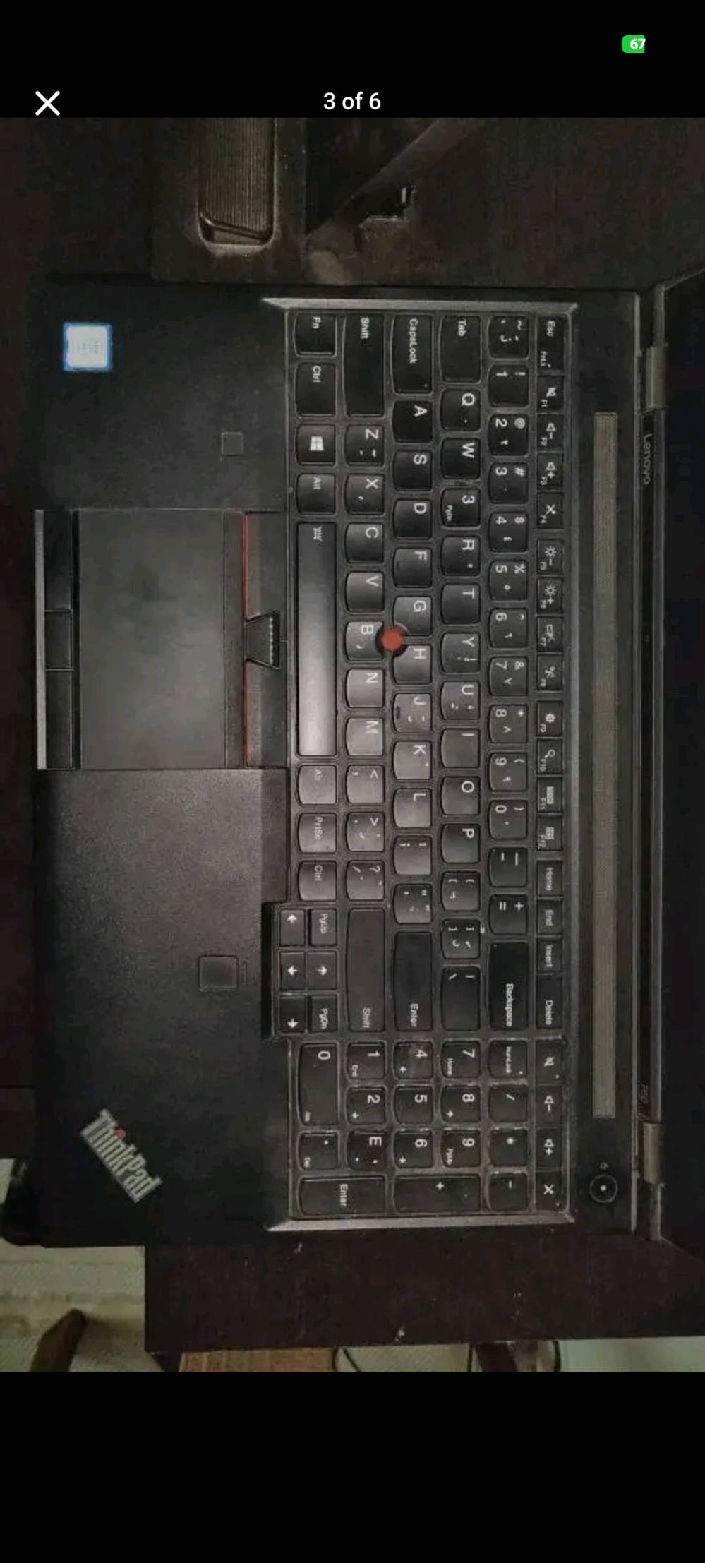 السلام عليكم
للبيع 
Lenovo thinkpad

المواصفات مثل ما واضحة بالصورة

كرتين شاشة  
Quadro m2000m (4gb) + intel hd graphics 128mb
16 Ram
SSD 500GB
INTEL Core i7-6720HQ

تفيد للالعاب والمونتاج والتصفح والدراسة 

الجهاز نظيف جدا ومابي اي ضرر
