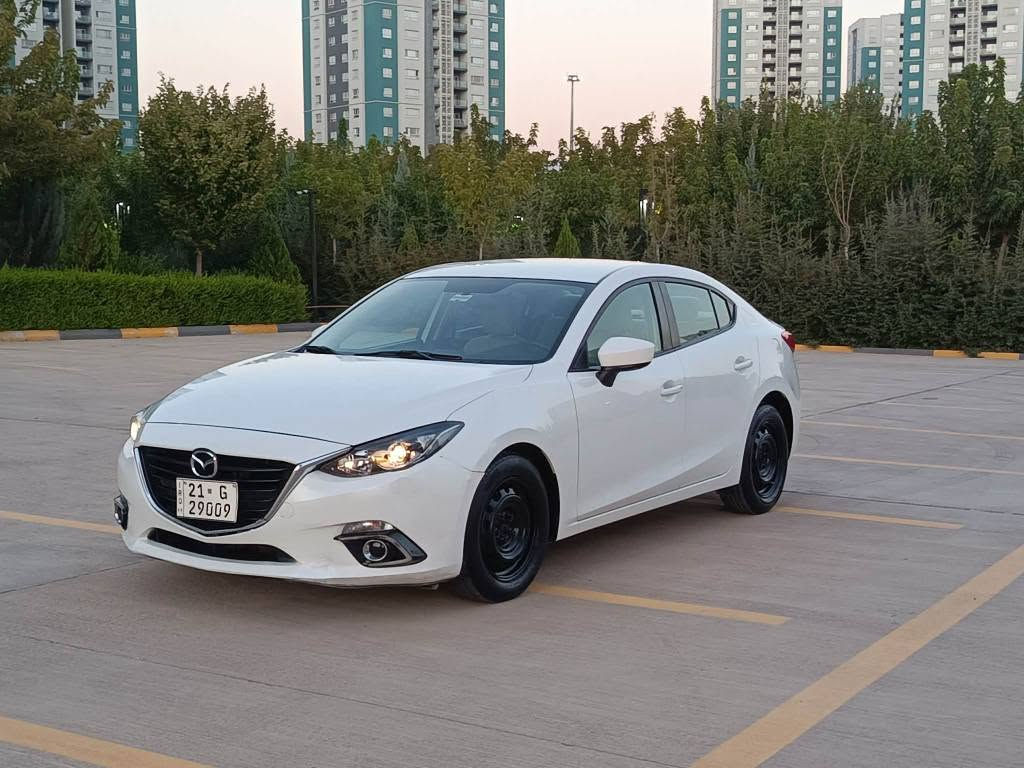 مازدا  3   2015       mazda  
***********
مواسەفات خلیجی سفری کوردستان 
سپی بێ بۆیاخ  بێ دەعم و لێ دراوی دەعامیش بۆیاخی نیە 
سۆنەرەکەی دانراوە
بەسمە  abs ناوزەرد 
گێڕو مەکینەو تبریت بەشەرت 
سنوی هەتا 2029  تازەیە تحویلو غرامە بەشەرت

***********
سلیمانی راپەرین
107$ کەمیک مامەڵە السليمانية, العراق
