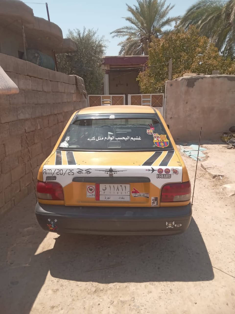 السلام عليكم سايبه ١١ للبيع سياره نضيفه مرتبه تحويل هيئه وغرامات تاخذ صافي بسمك مكاني قرب مرور التاجيات بغداد السعر ٢٤ بيه مجال رقم التلفون ***********
